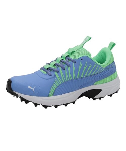 “Puma cricket shoes with lightweight design, durable spikes, cushioned sole, and breathable upper for professional and amateur cricketers – best footwear for batting, bowling, and fielding performance.”