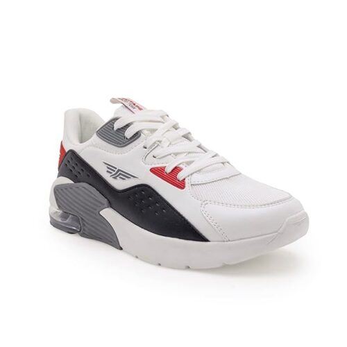 red tape white shoes for men. premium leather upper, cushioned EVA midsole, durable rubber outsole, padded collar and tongue, reinforced toe and heel, breathable lining, lightweight and flexible design, stylish versatile footwear for office, casual outings, walking, travel, and urban lifestyle