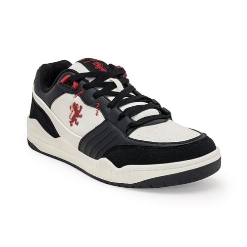 red tape unisex sneakers. white with breathable mesh upper, cushioned EVA midsole, durable rubber outsole, padded collar, reinforced toe, suitable for casual wear, gym workouts, running, and urban lifestyle for men and women
