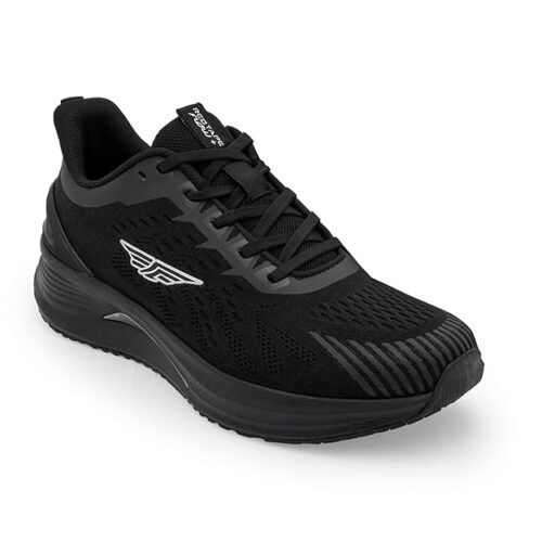 red tape mens black shoes. polished finish