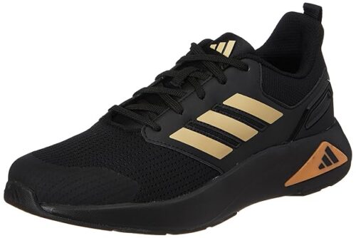 adidas black sneakers. stylish and comfortable shoes with cushioned sole, breathable upper, and durable grip for casual and sports wear